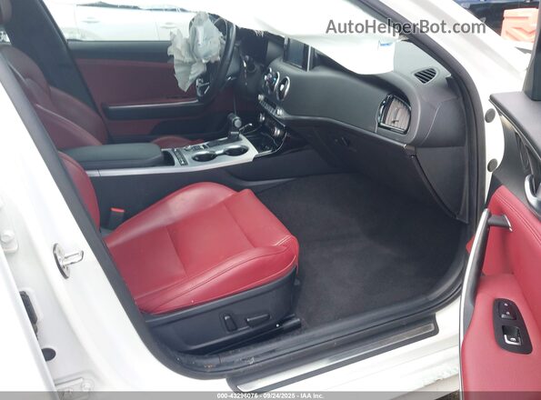 KNAE35LC0L6079667 2020 KIA STINGER White Սալոնի դիմացի տեսք