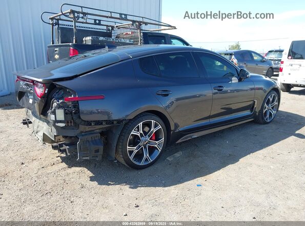 KNAE35LC2M6098108 2021 KIA STINGER Gray Trasero derecho