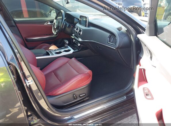 KNAE35LC2M6098108 2021 KIA STINGER Gray Vista interior delantera