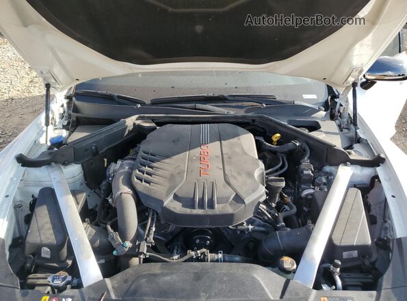 KNAE45LC5L6077460 2020 KIA STINGER White უკანა სალონის ხედი