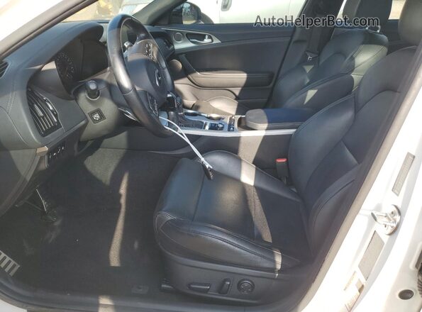 KNAE45LC5L6077460 2020 KIA STINGER White წინა სალონის ხედი