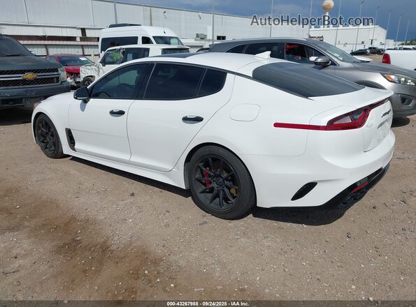 KNAE45LC6M6089750 2021 KIA STINGER White Trasero izquierdo