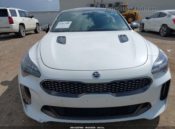 KNAE45LC6M6089750 2021 KIA STINGER White Vista interior trasera