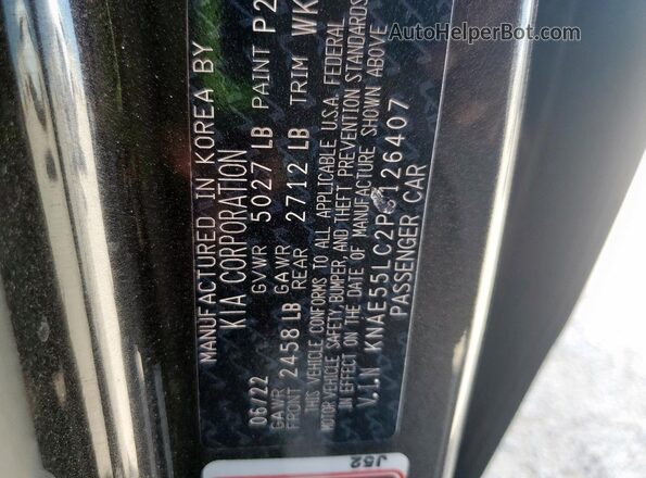KNAE55LC2P6126407 2023 KIA STINGER Charcoal 