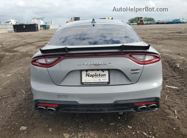 KNAE55LC4L6079634 2020 KIA STINGER Gray Вид ззаду
