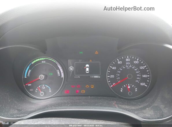 KNAGV4LD2H5010143 2017 KIA OPTIMA PLUG-IN HYBRID White Widok tylnych siedzeń
