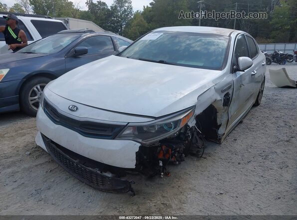 KNAGV4LD2H5010143 2017 KIA OPTIMA PLUG-IN HYBRID White Przód lewy
