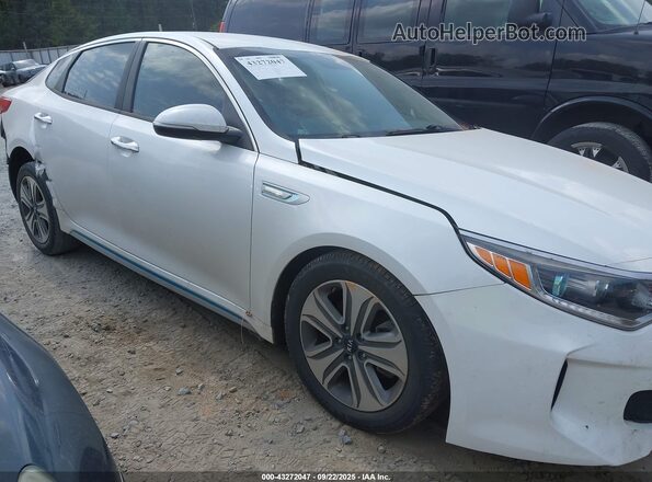 KNAGV4LD2H5010143 2017 KIA OPTIMA PLUG-IN HYBRID White Widok wnętrza z tyłu