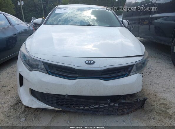 KNAGV4LD2H5010143 2017 KIA OPTIMA PLUG-IN HYBRID White Widok zestawu wskaźników