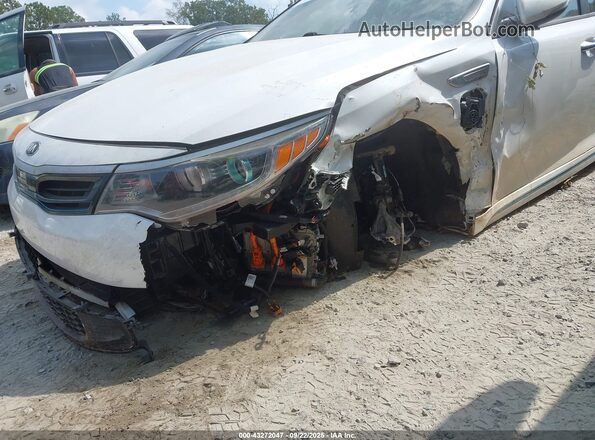 KNAGV4LD2H5010143 2017 KIA OPTIMA PLUG-IN HYBRID White Widok z przodu