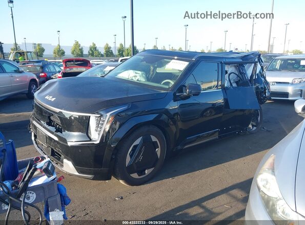 KNDADFS51R6038352 2024 KIA EV9 Black Առջևի ձախ երեք քառորդ տեսարան