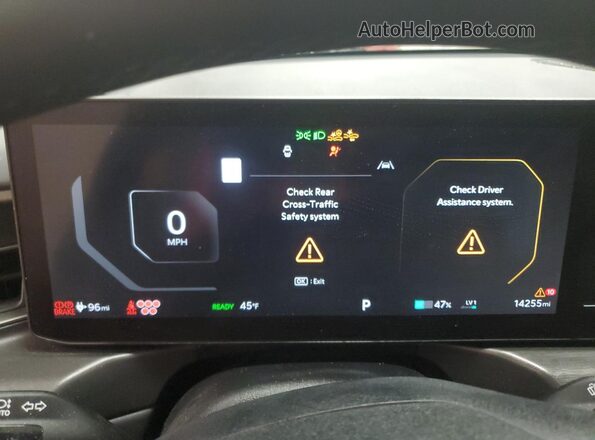 KNDAFFS5XR6022676 2024 KIA EV9 Charcoal Вид щитка приладів