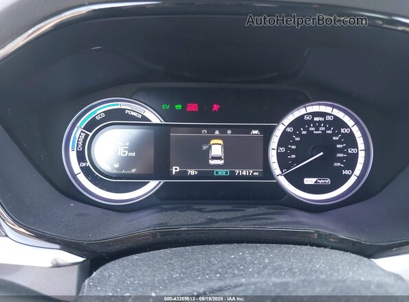 KNDCB3LC1L5435129 2020 KIA NIRO Blue Հետևի նստատեղերի տեսք