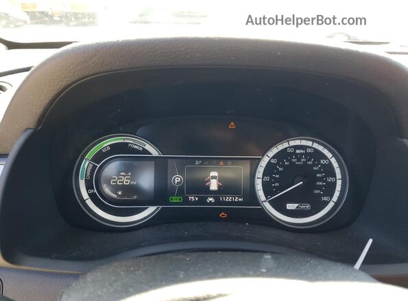 KNDCC3LC7K5265855 2019 KIA NIRO Blue Սարքավորումների վահանակի տեսք
