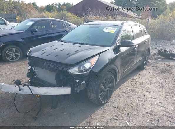 KNDCC3LC9K5252363 2019 KIA NIRO Black წინა მარცხენა ხედი სამი მეოთხედიდან