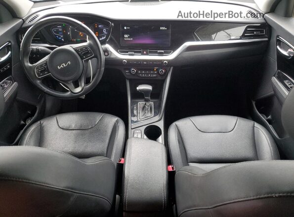 KNDCC3LDXM5484174 2021 KIA NIRO White წინა პანელის ხედი