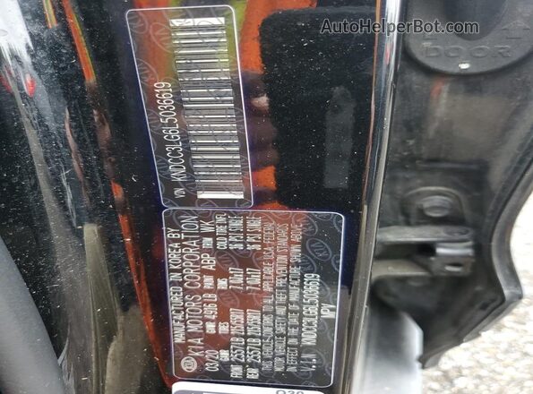 KNDCC3LG6L5036619 2020 KIA NIRO Black Սալոնի 360 աստիճան տեսք