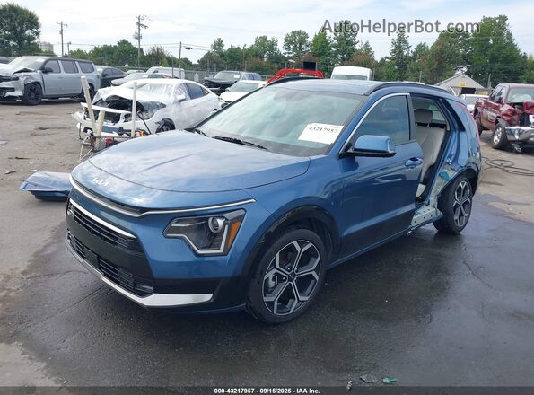 KNDCR3LE2S5223898 2025 KIA NIRO Blue წინა მარცხენა ხედი სამი მეოთხედიდან