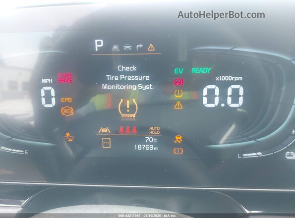 KNDCR3LE2S5223898 2025 KIA NIRO Blue უკანა სავარძლების ხედი