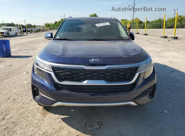 KNDERCAA8M7109288 2021 KIA SELTOS Синий Вид спереди