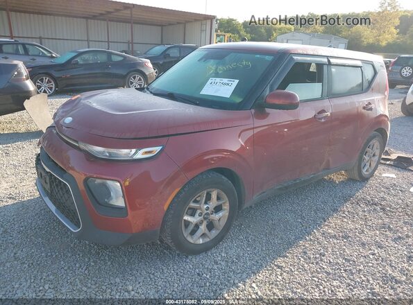 KNDJ23AU6L7088677 2020 KIA SOUL Red Առջևի ձախ երեք քառորդ տեսարան