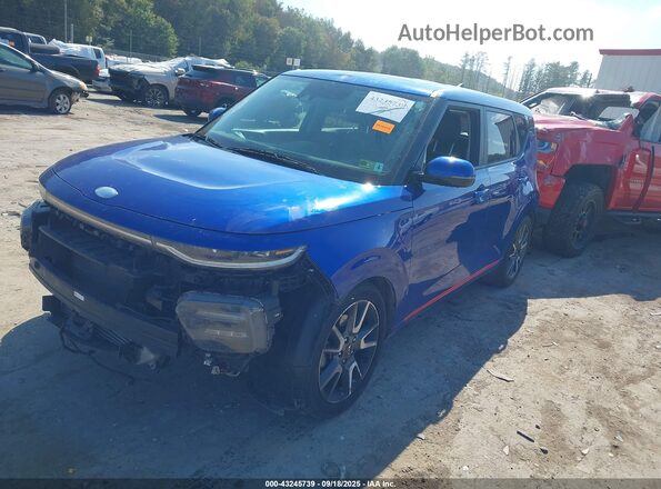 KNDJ53AF5L7109088 2020 KIA SOUL Blue Առջևի ձախ երեք քառորդ տեսարան
