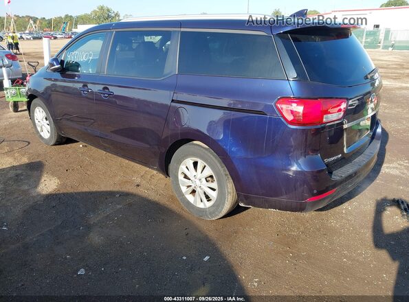 KNDMB5C10J6367945 2018 KIA SEDONA Blue Tył lewy