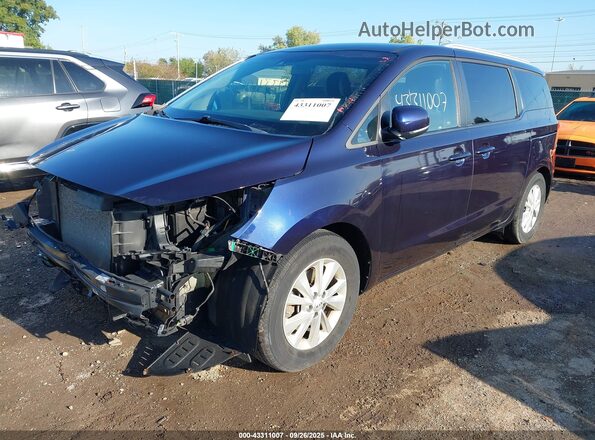 KNDMB5C10J6367945 2018 KIA SEDONA Blue Przód lewy