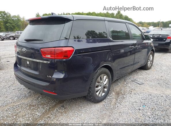 KNDMB5C11L6619804 2020 KIA SEDONA Синий Задняя правая четверть