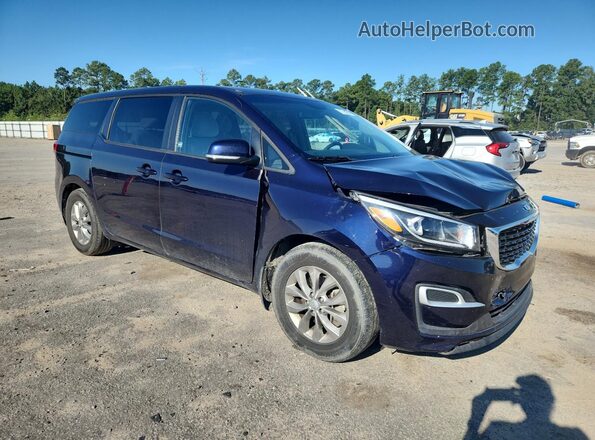 KNDMB5C11M6668258 2021 KIA SEDONA Blue Front right