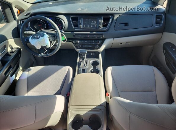 KNDMB5C11M6668258 2021 KIA SEDONA Blue Dashboard view