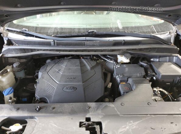 KNDMB5C12M6673128 2021 KIA SEDONA Charcoal ძრავის განყოფილების ხედი