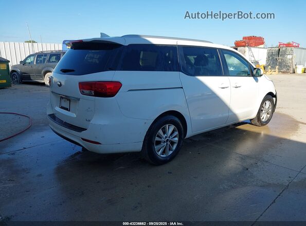 KNDMB5C15H6335650 2017 KIA SEDONA White Tył prawy