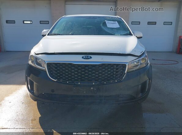 KNDMB5C15H6335650 2017 KIA SEDONA White Widok zestawu wskaźników