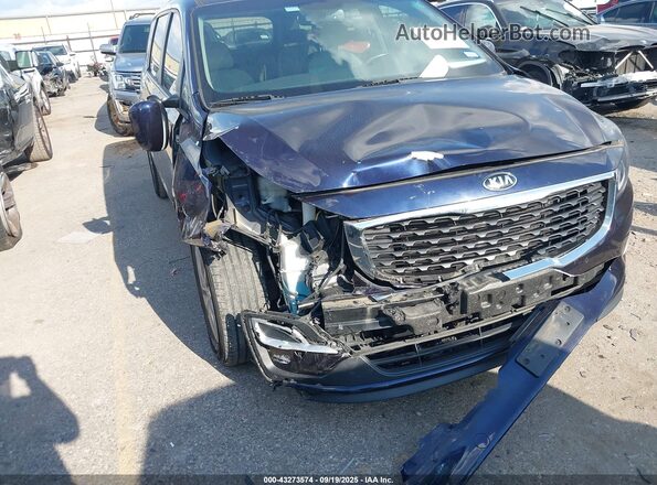 KNDMB5C16L6654743 2020 KIA SEDONA Navy Front view