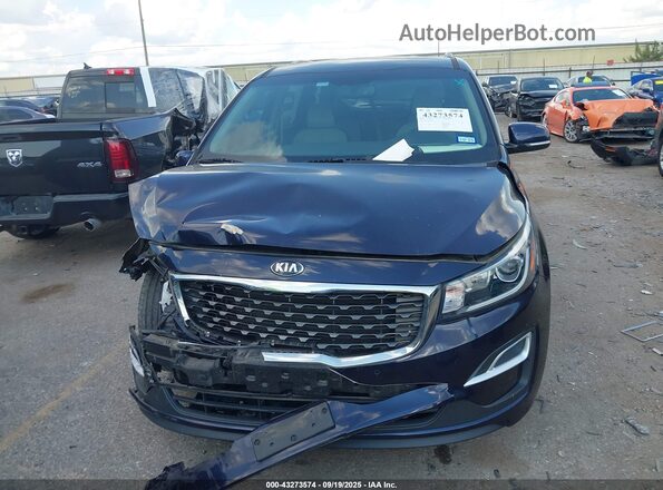KNDMB5C16L6654743 2020 KIA SEDONA Navy Dashboard view