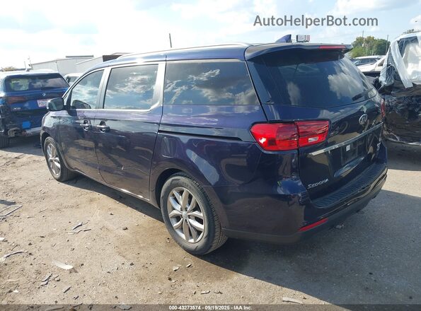 KNDMB5C16L6654743 2020 KIA SEDONA Navy Rear left