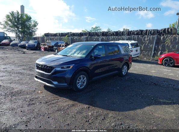 KNDNB4H30P6259620 2023 KIA CARNIVAL MPV Dark Blue Передняя левая четверть