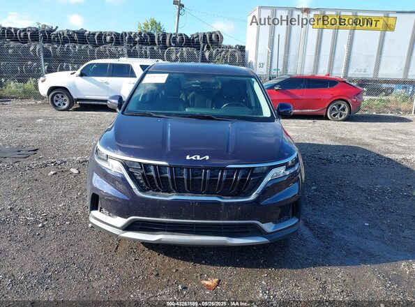 KNDNB4H30P6259620 2023 KIA CARNIVAL MPV Dark Blue Вид задней части салона
