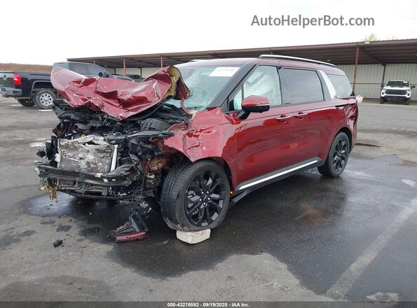 KNDNE5H33P6202308 2023 KIA CARNIVAL MPV Red Vista tres cuartos delantera izquierda