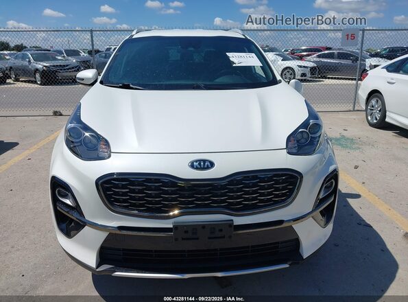 KNDP63AC0M7849792 2021 KIA SPORTAGE White უკანა სალონის ხედი