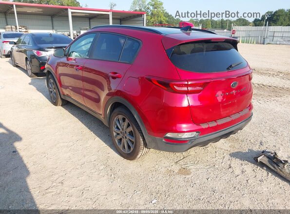 KNDP63AC6M7937052 2021 KIA SPORTAGE Red Задня ліва чверть