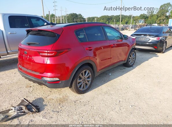 KNDP63AC6M7937052 2021 KIA SPORTAGE Red Задня права чверть