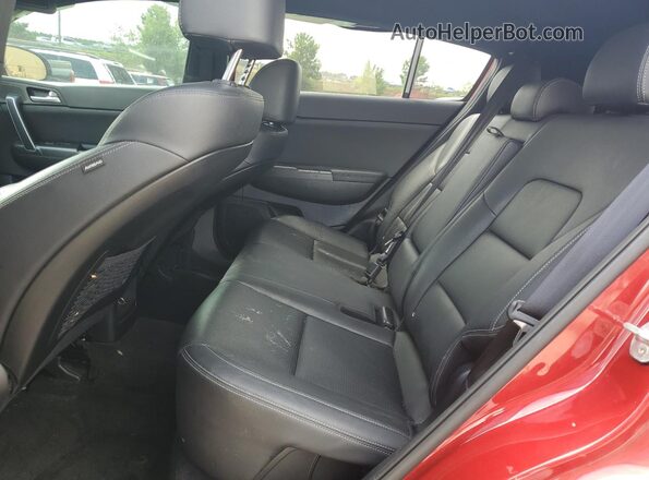 KNDP63ACXM7848195 2021 KIA SPORTAGE Red უკანა სავარძლების ხედი