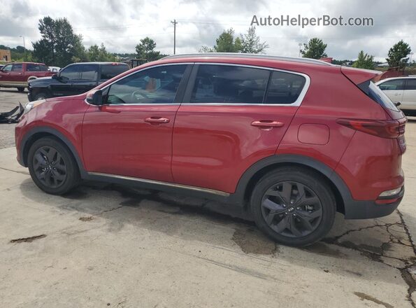 KNDP63ACXM7848195 2021 KIA SPORTAGE Red უკანა მარცხენა