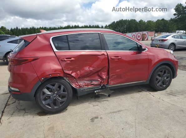 KNDP63ACXM7848195 2021 KIA SPORTAGE Red უკანა მარჯვენა