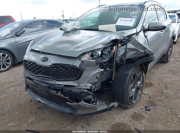 KNDP63ACXN7960447 2022 KIA SPORTAGE Silver Widok z przodu