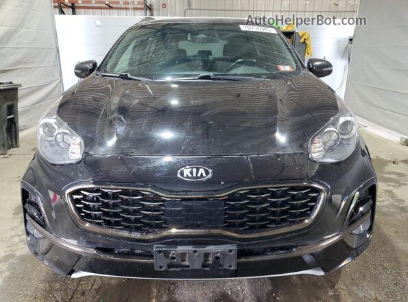 KNDP6CAC4L7719688 2020 KIA SPORTAGE Black Widok z przodu