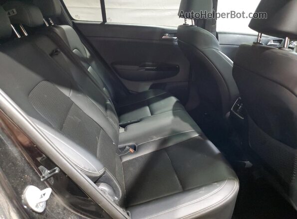 KNDP6CAC4L7719688 2020 KIA SPORTAGE Black Widok wnętrza z tyłu
