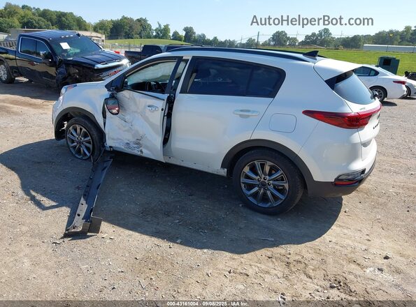 KNDP6CAC4M7936045 2021 KIA SPORTAGE White Задня ліва чверть